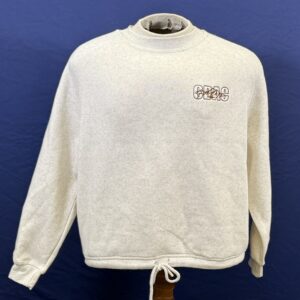 Women's Cropped Cream Crewneck
