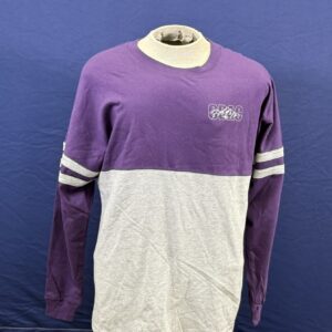 Women's Purple Baseball Crewneck